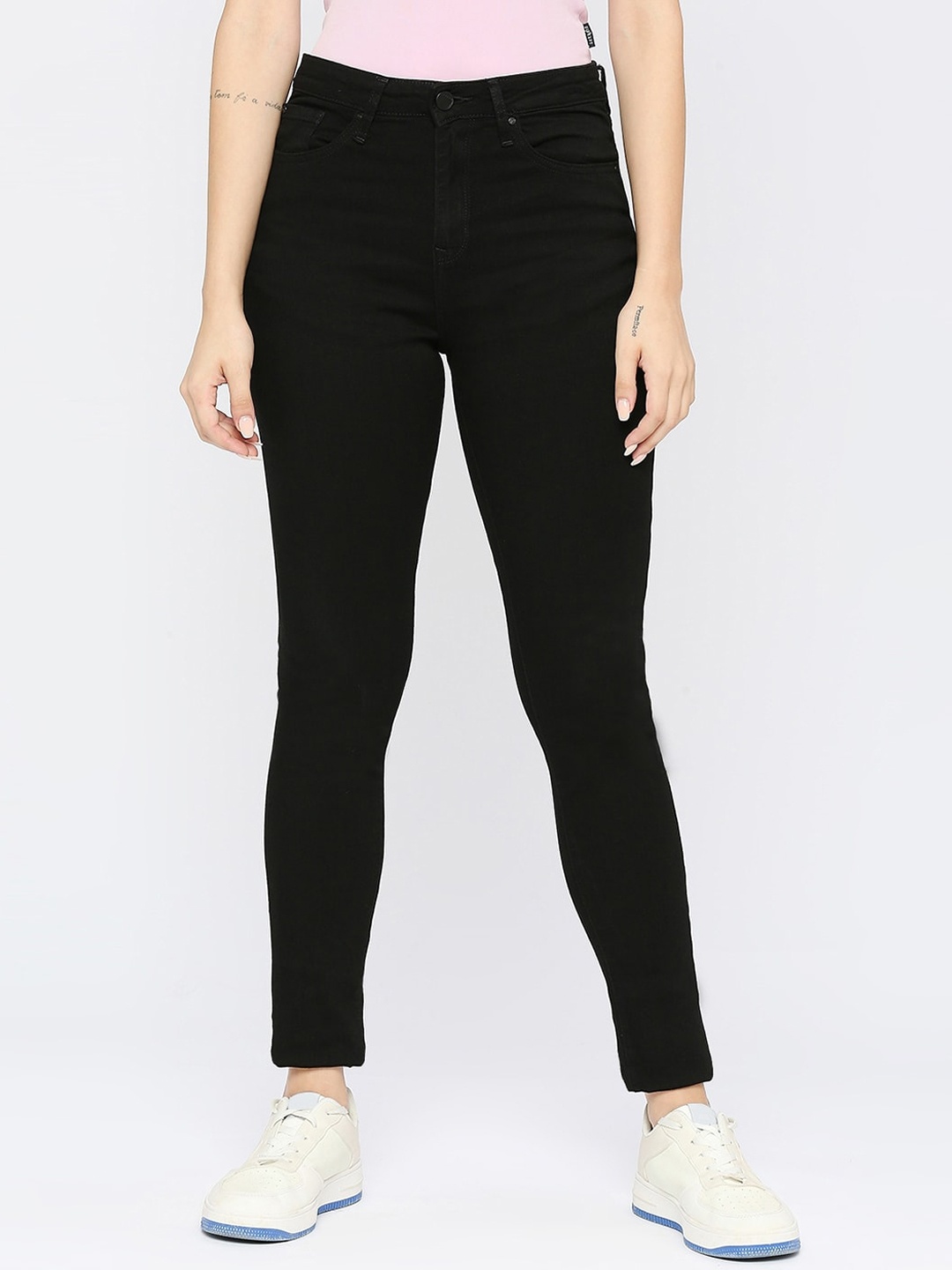 

SPYKAR Women Adora Skinny Fit Stretchable Jeans, Black
