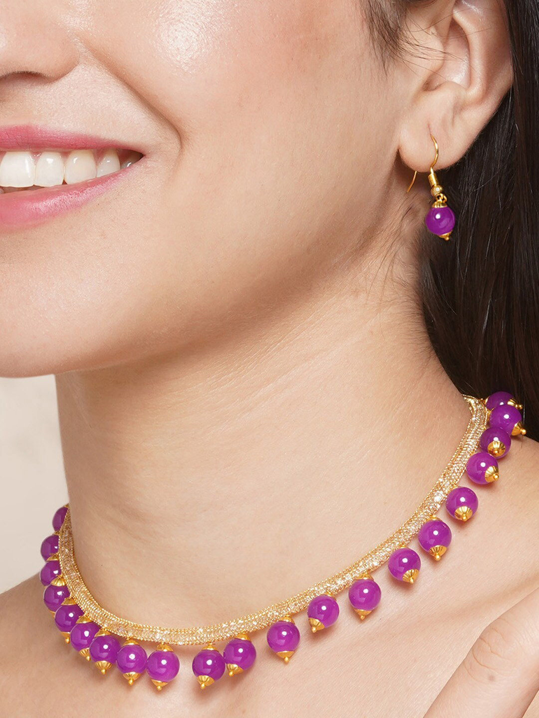 

Anouk Gold-Plated Beaded Jewellery Set