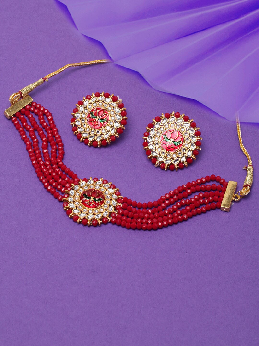 

Anouk Gold-Plated Beaded Jewellery Set