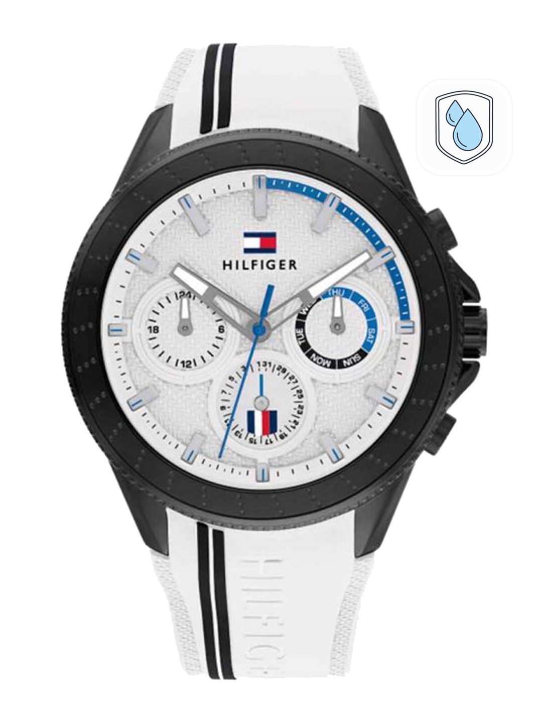 

Tommy Hilfiger Men Dial & Stainless Steel Straps Analogue Watch NDTH1791862, White