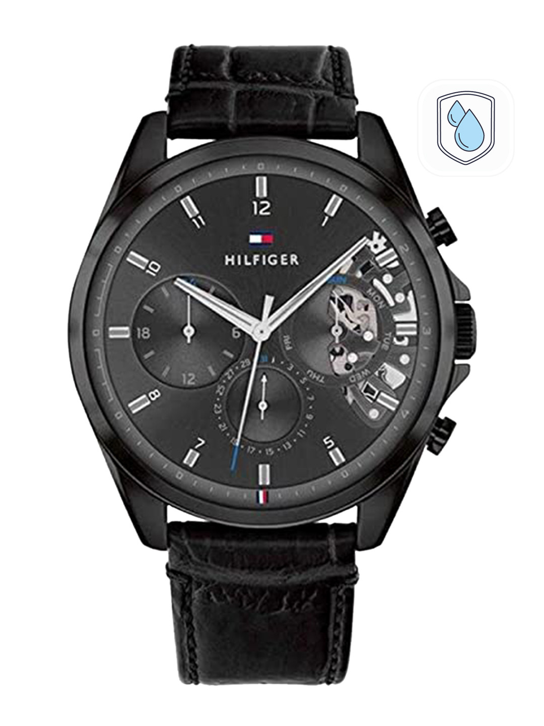 

Tommy Hilfiger Men Dial & Stainless Steel Straps Analogue Watch NDTH1710452, Black