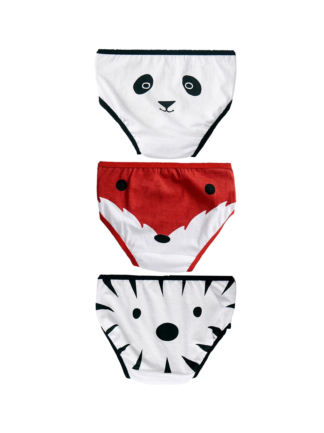 

Plan B Girls Pack of 3 Printed Briefs, Multi