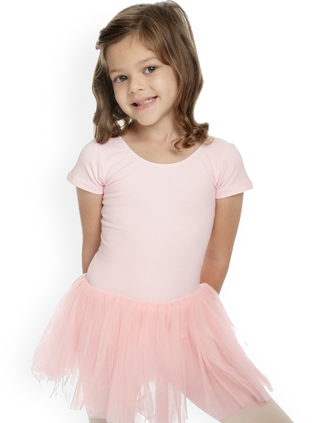 

IKAANYA Girls Fit & Flare Leotard Tutu Dress, Pink
