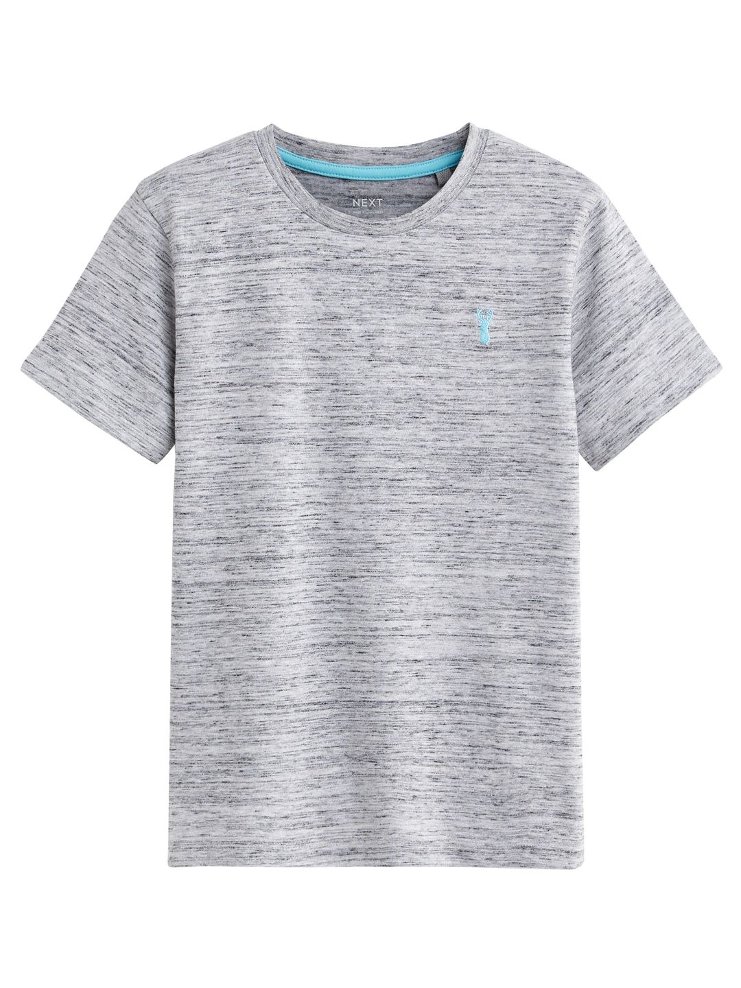 

NEXT Boys Self Design Knitted Regular Fit T-shirt, Grey melange