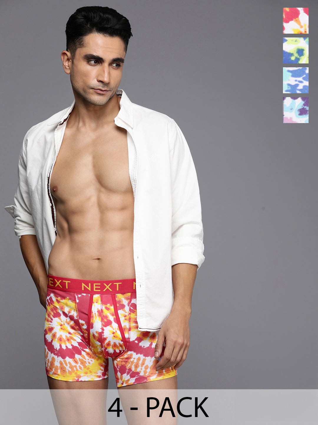 

NEXT Men Pack of 4 Boxers D09753, Multi