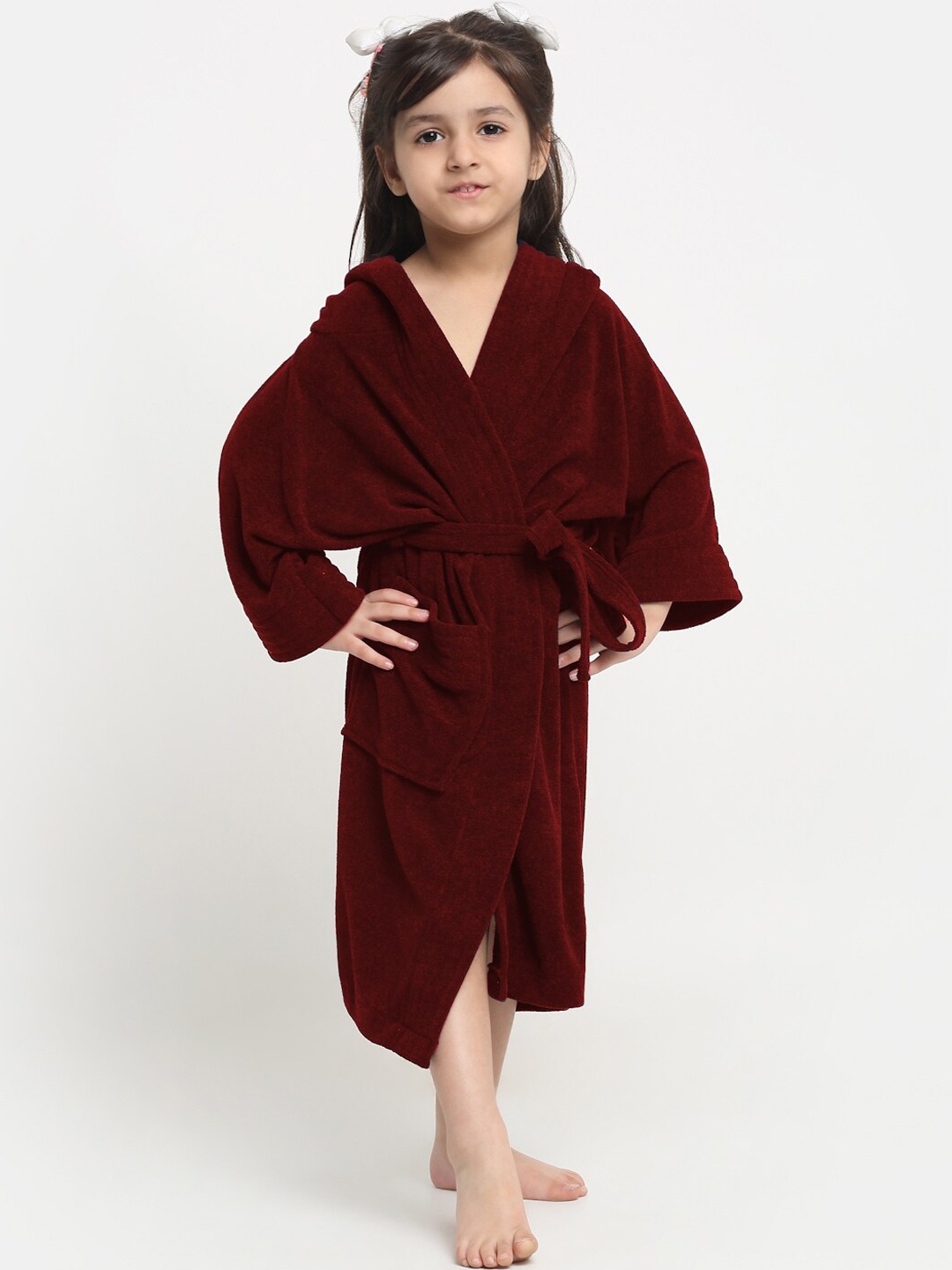 

Creeva Melodious Kids Bathrobe, Maroon