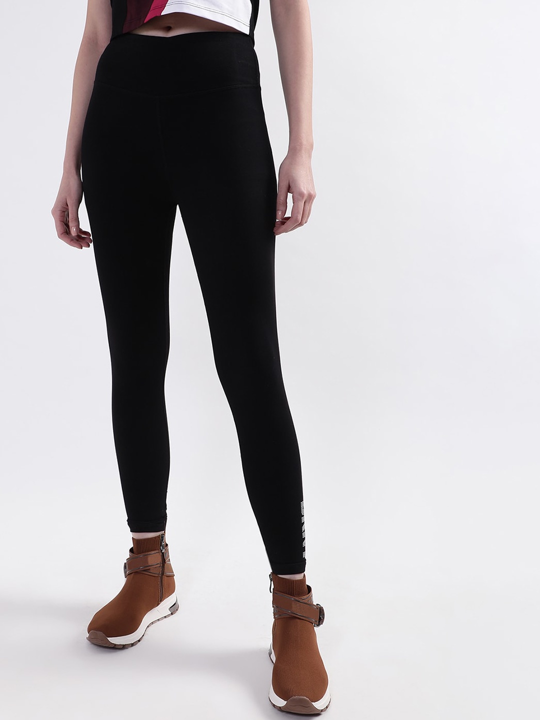 

DKNY Women Cotton Ankle-Length Leggings, Black