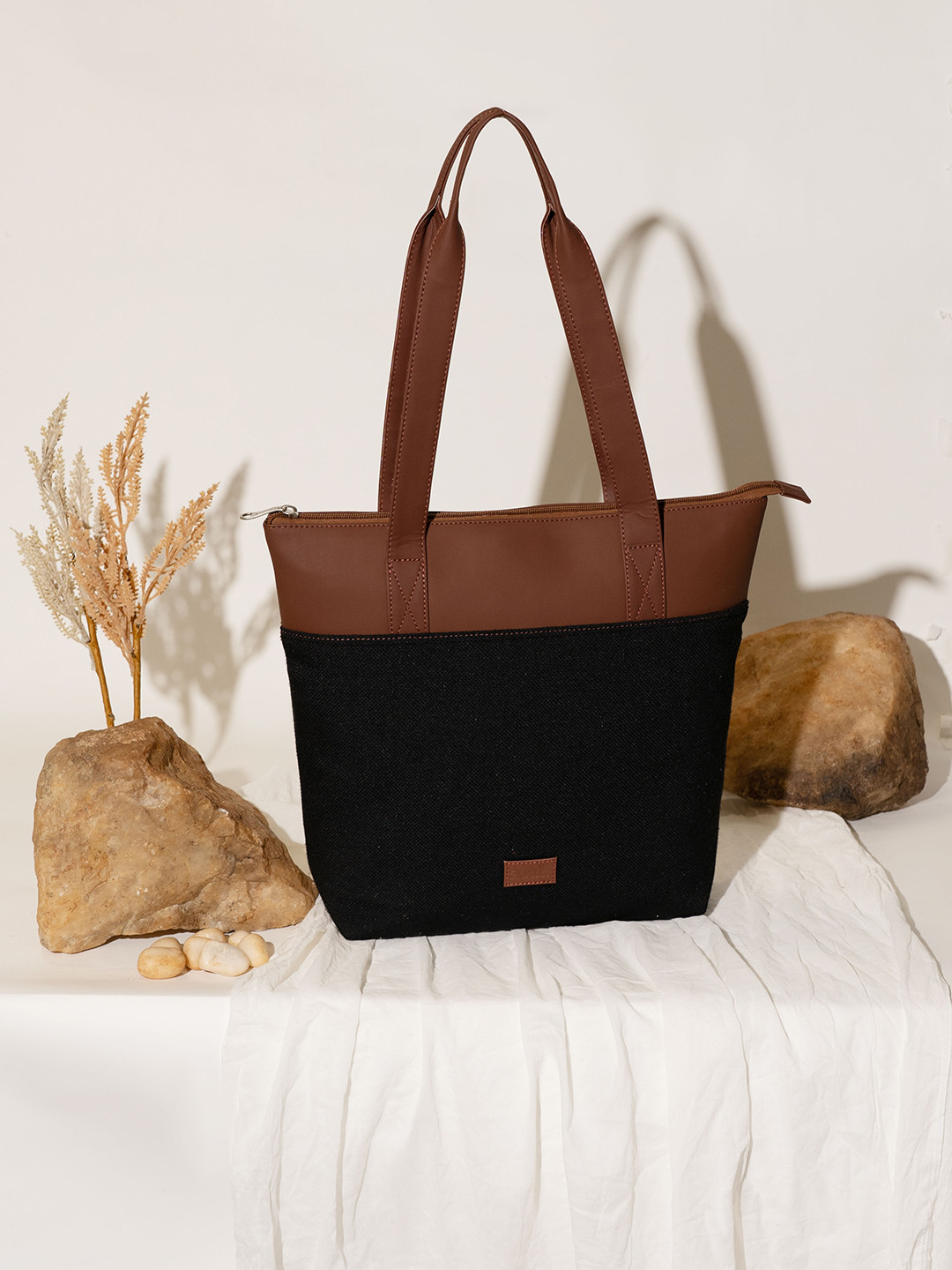 

ZOUK Shopper Tote Bag, Black