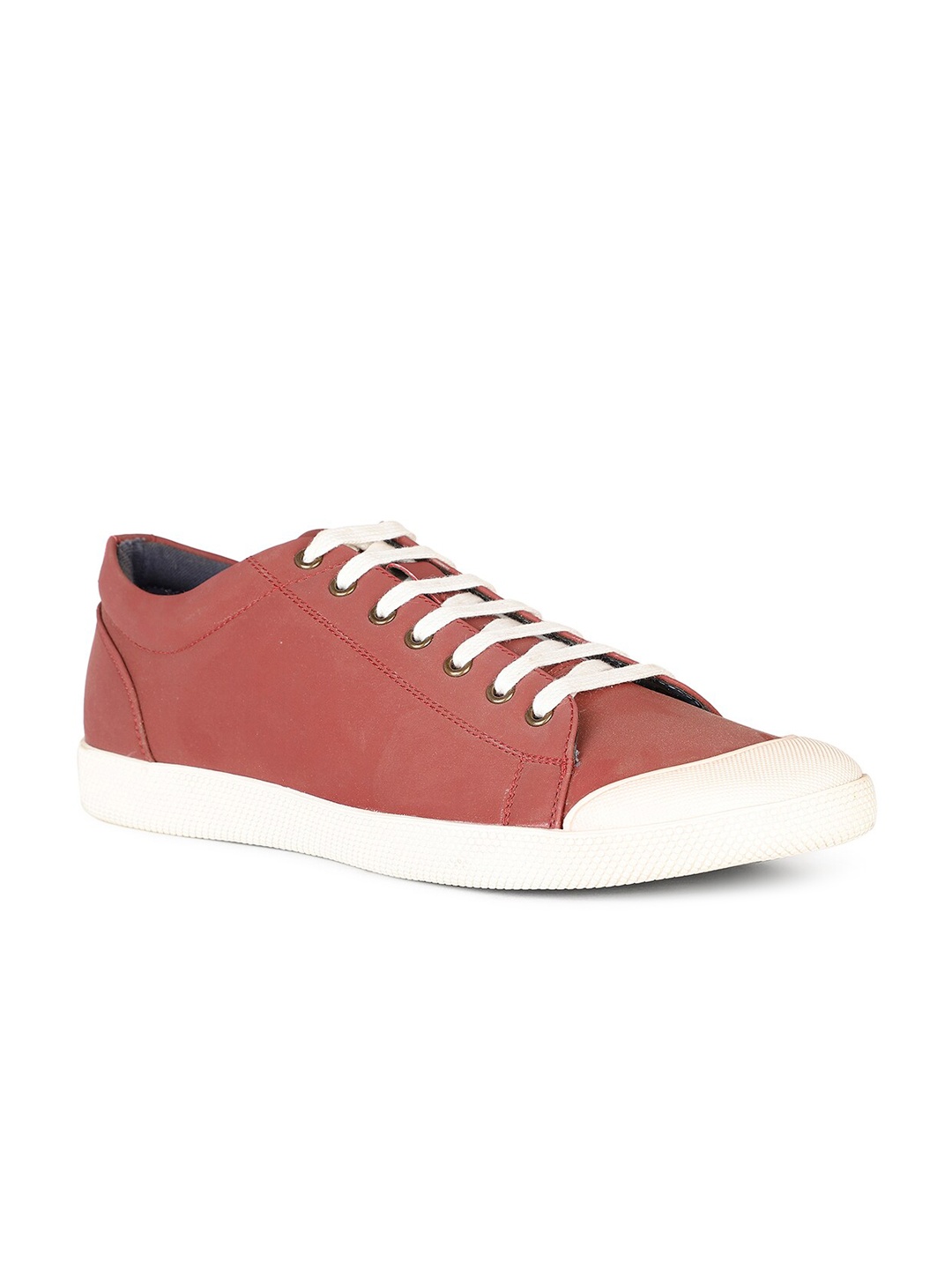 

Bata Men Comfort Insole Leather Sneakers, Red