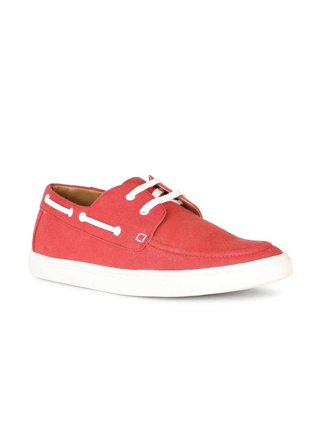 

Bata Men Comfort Insole Leather Boat Shoes, Red