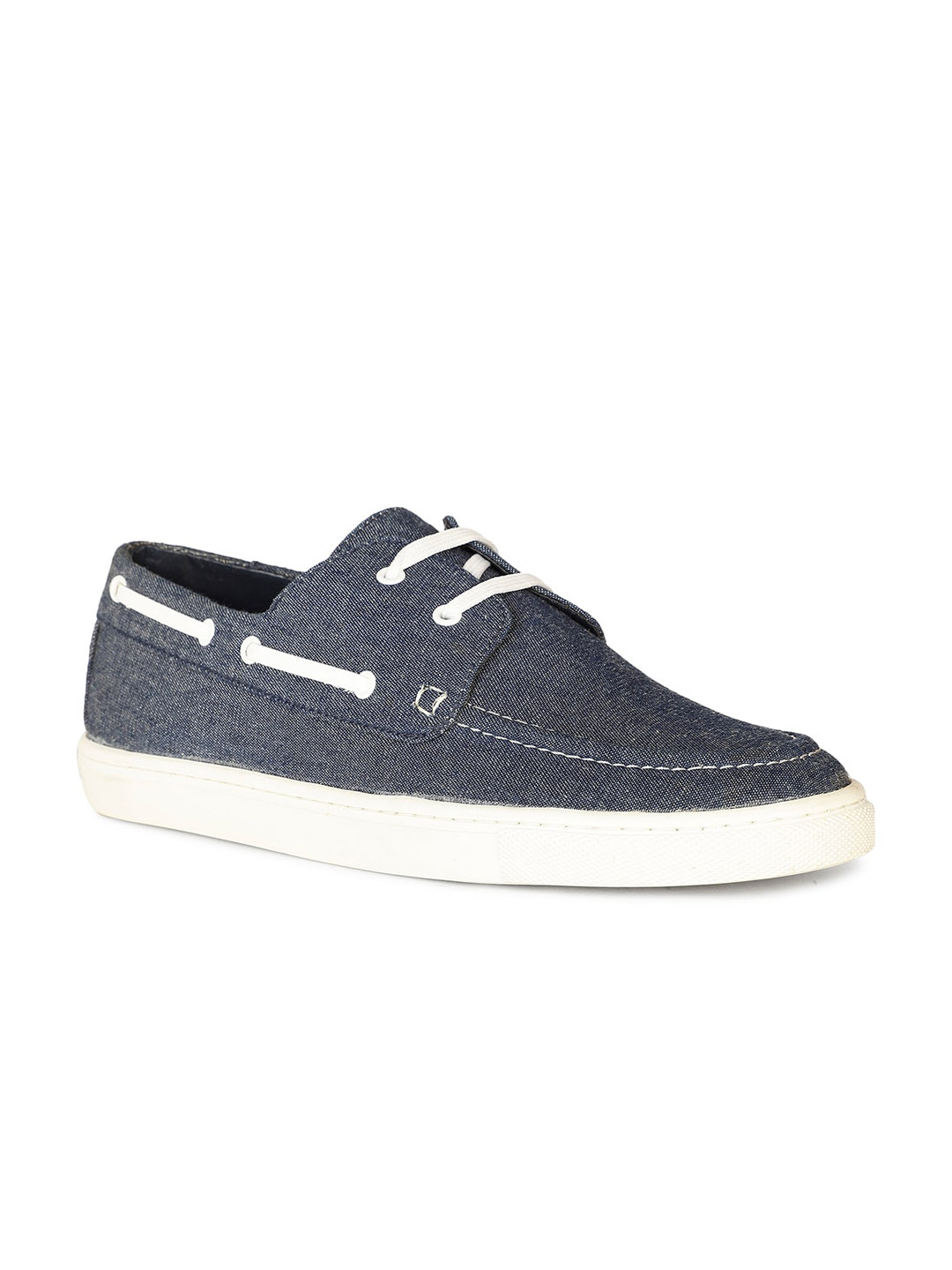 

Bata Men Comfort Insole Leather Boat Shoes, Navy blue