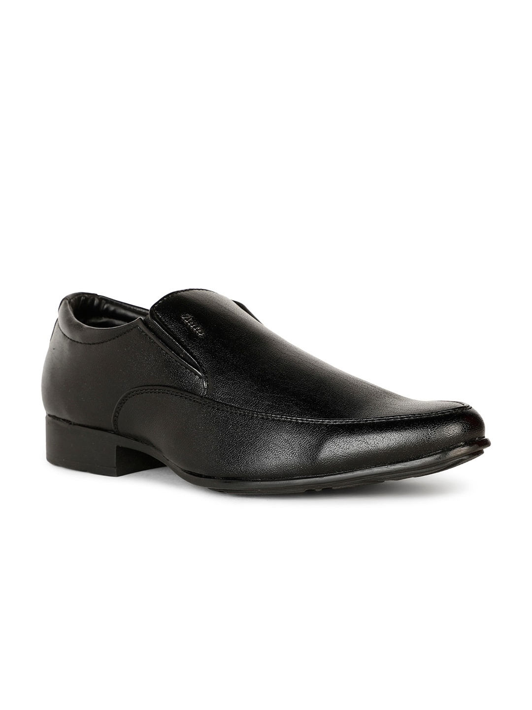 

Bata Men Textured Formal Slip-On Shoes, Black