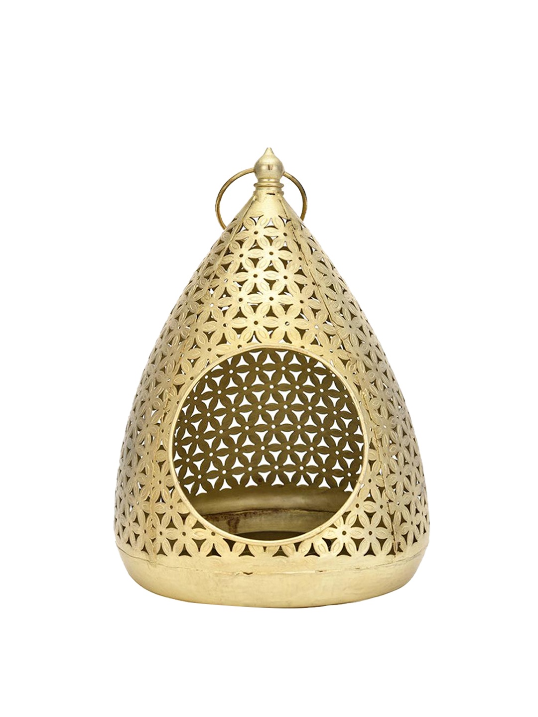 

Athome by Nilkamal Gold Toned Trio Curved Lantern Candle Holder
