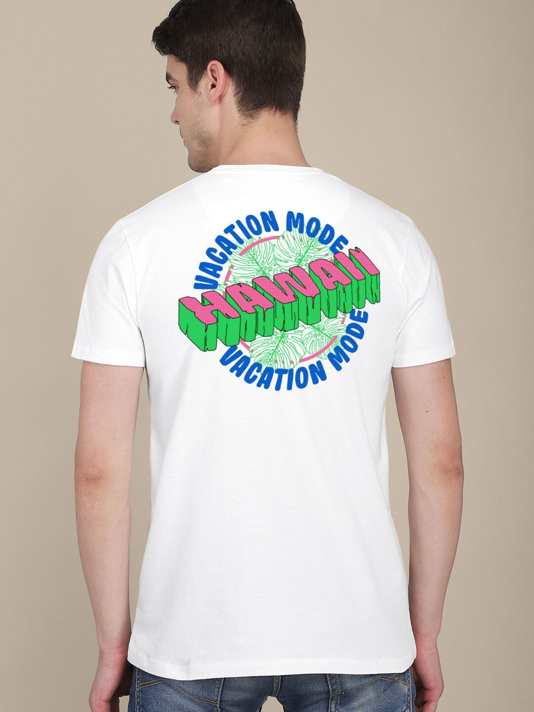 Free Authority Typography Printed Cotton T-Shirt, White