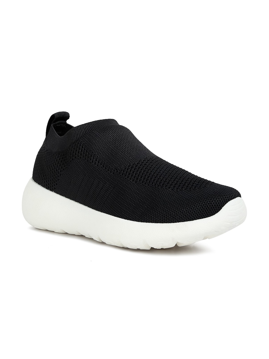 

London Rag Men Woven Design Slip-On Sneakers, Black