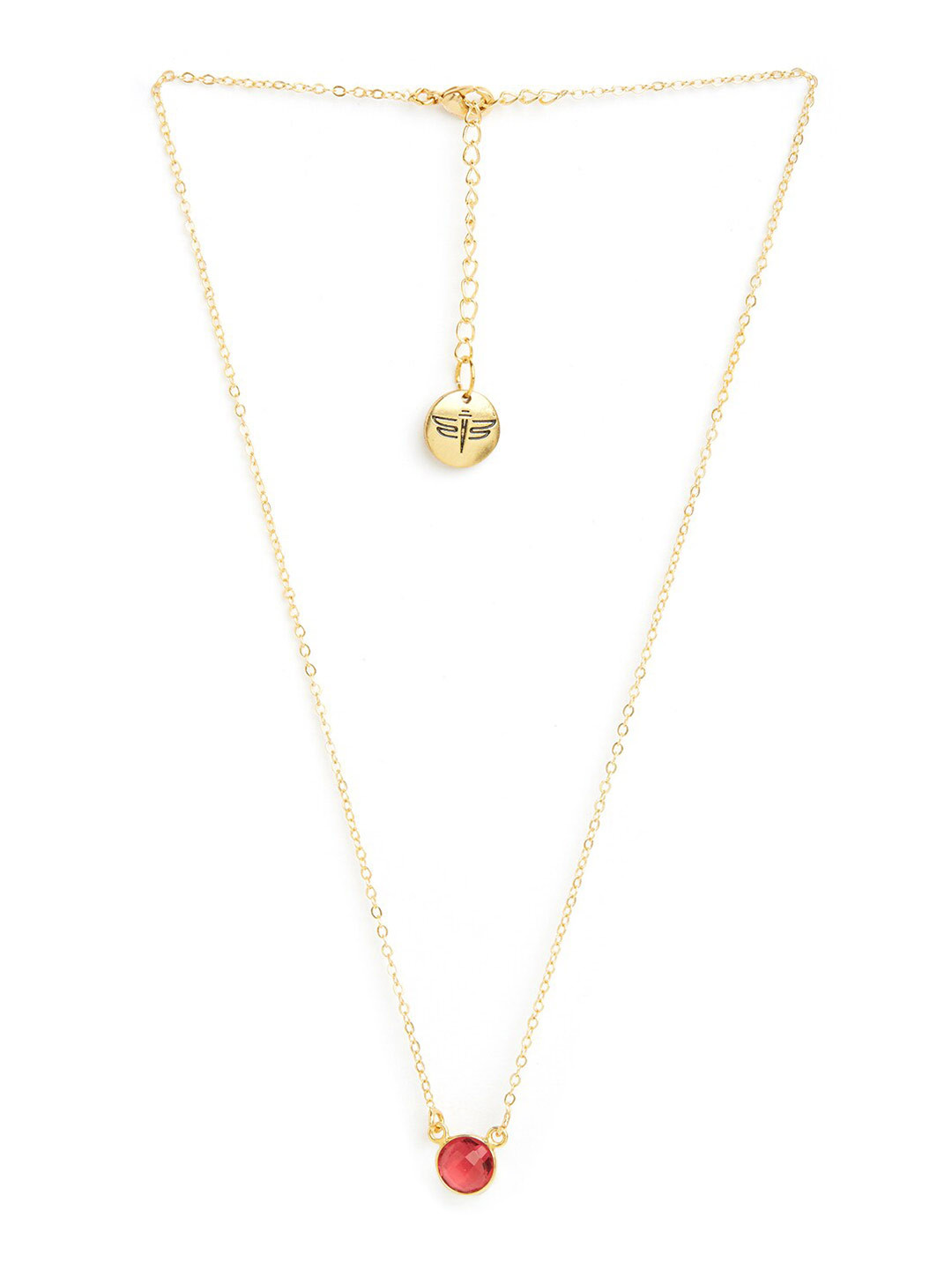 

Tipsyfly Gold-Plated Artificial Stones & Beads Studded Necklace