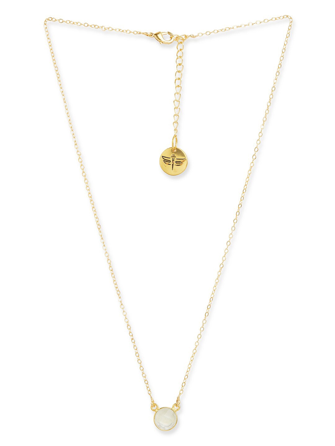 

Tipsyfly Gold-Plated Quartz-Studded Necklace