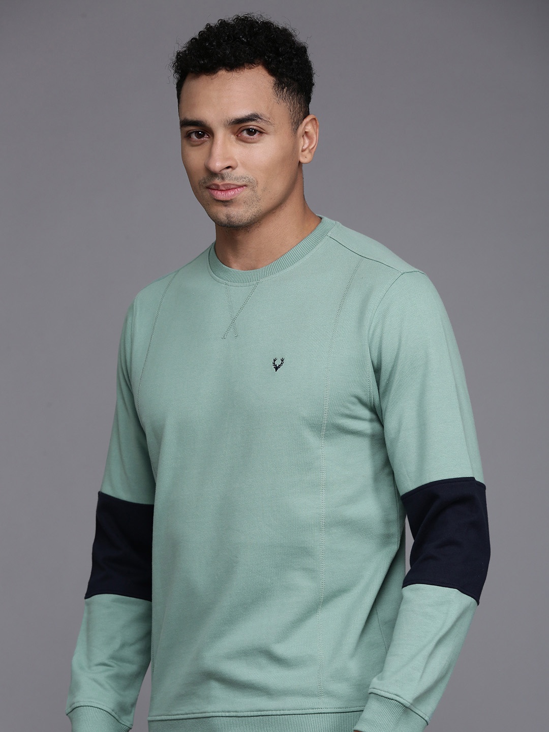 

Allen Solly Sport Round Neck Pure Cotton Sweatshirt, Green