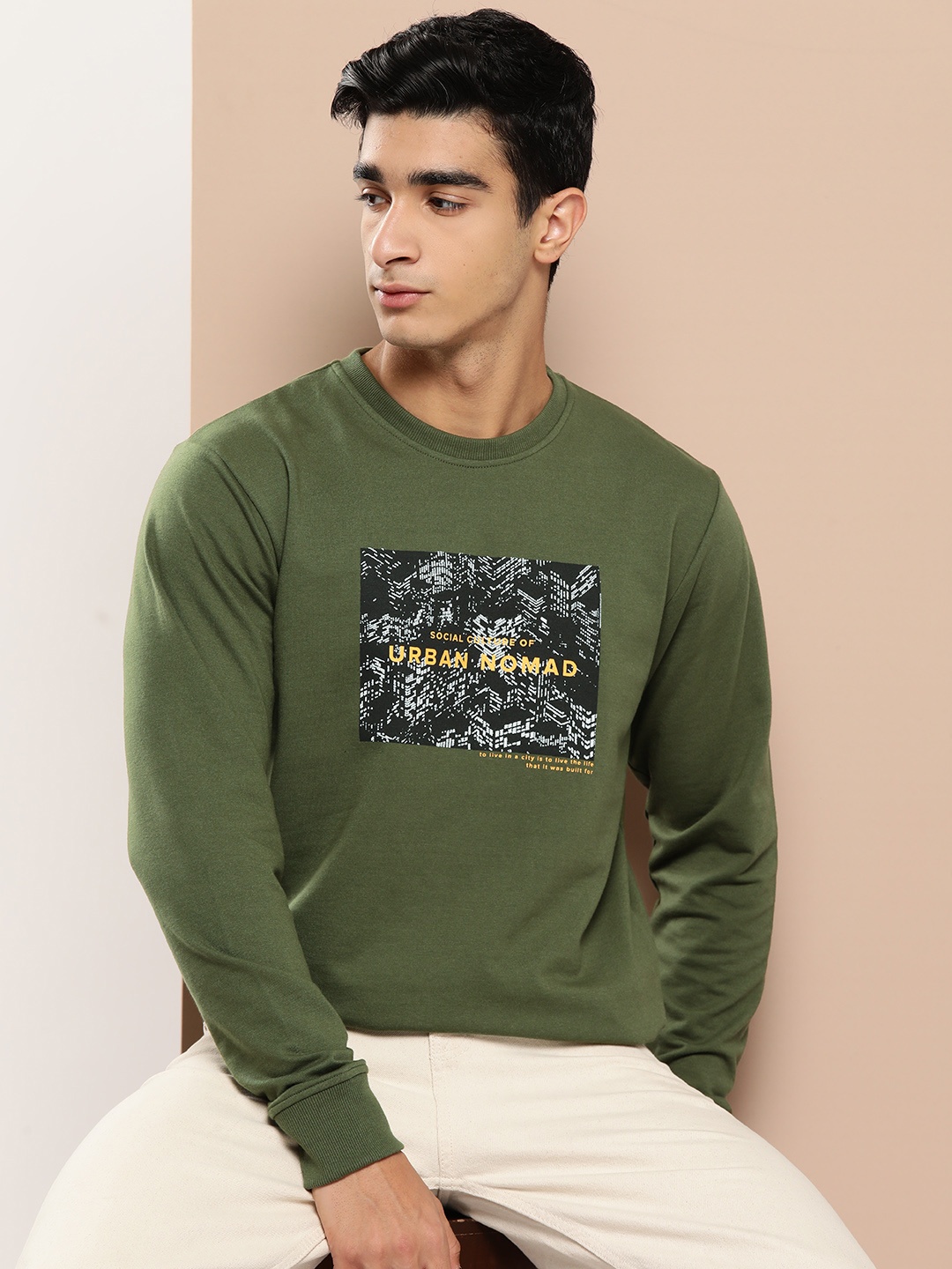 

INVICTUS Printed Sweatshirt, Green