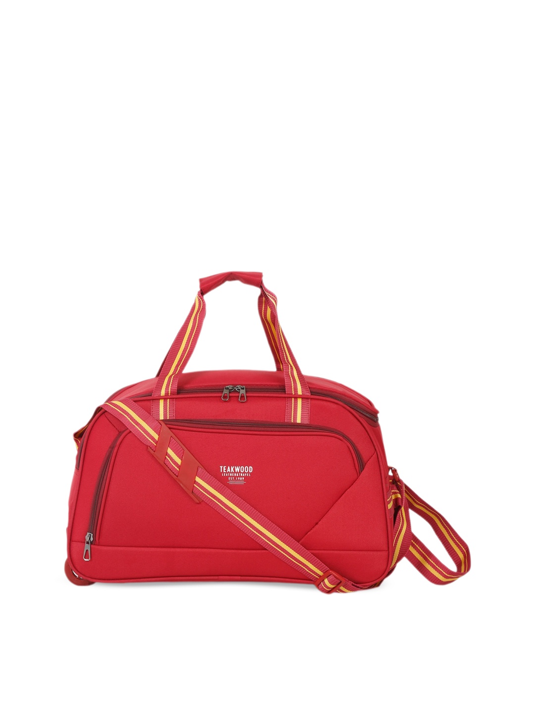 

Teakwood Leathers Sof-Sided Leather Duffel Bag, Maroon