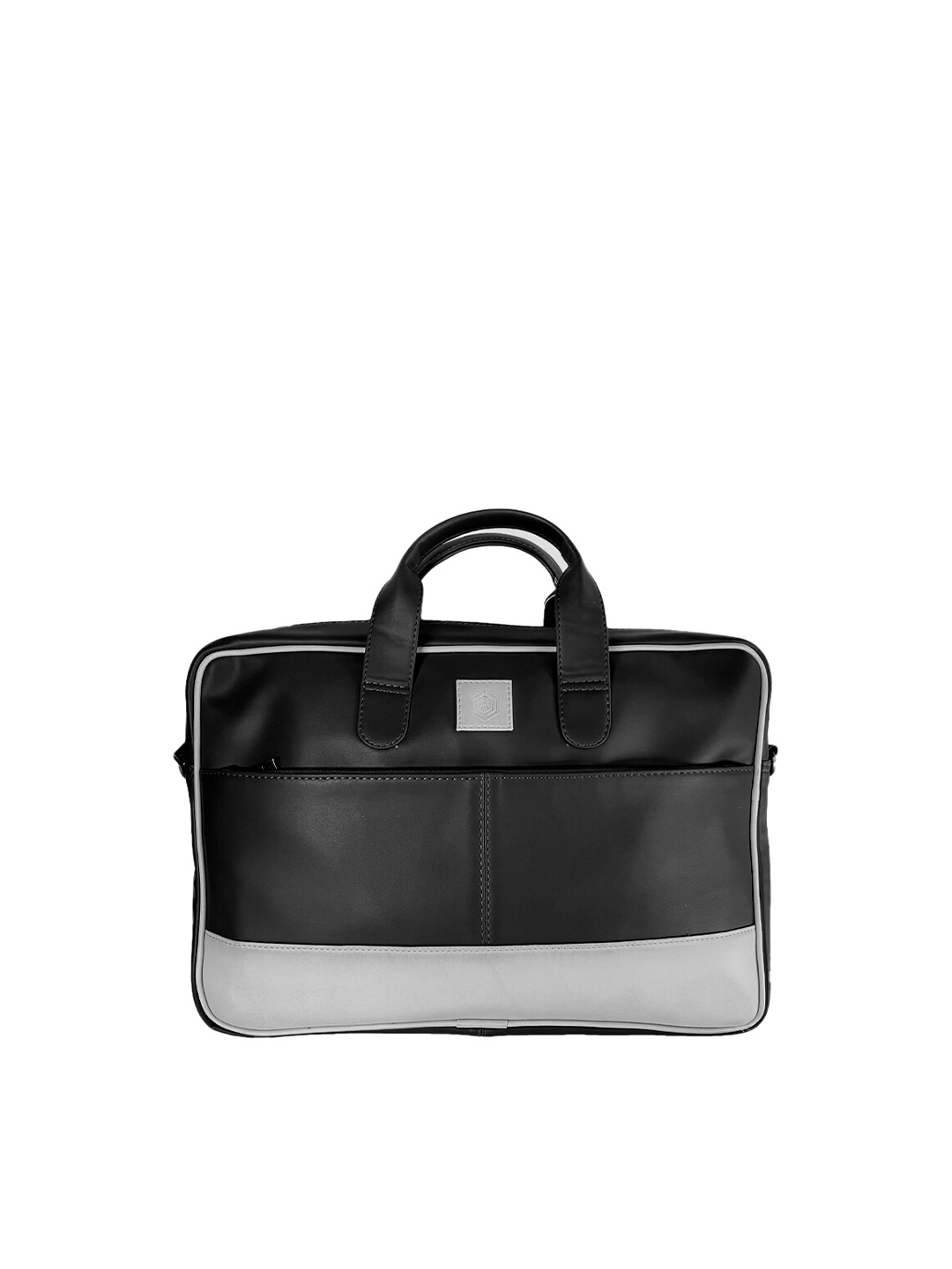 

ARISTA VAULT Leather Water Resistant Laptop Bag, Black