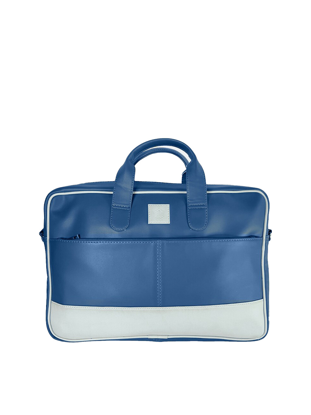 

ARISTA VAULT 16" Leather Laptop Bag, Navy blue