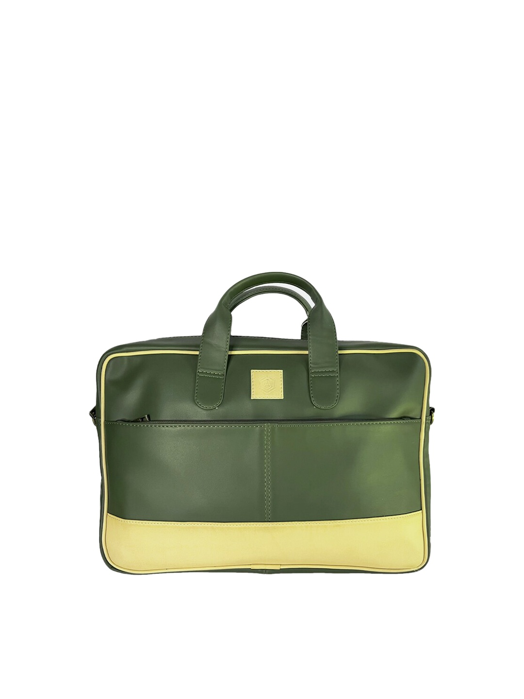 

ARISTA VAULT Leather Water Resistant Laptop Bag, Green