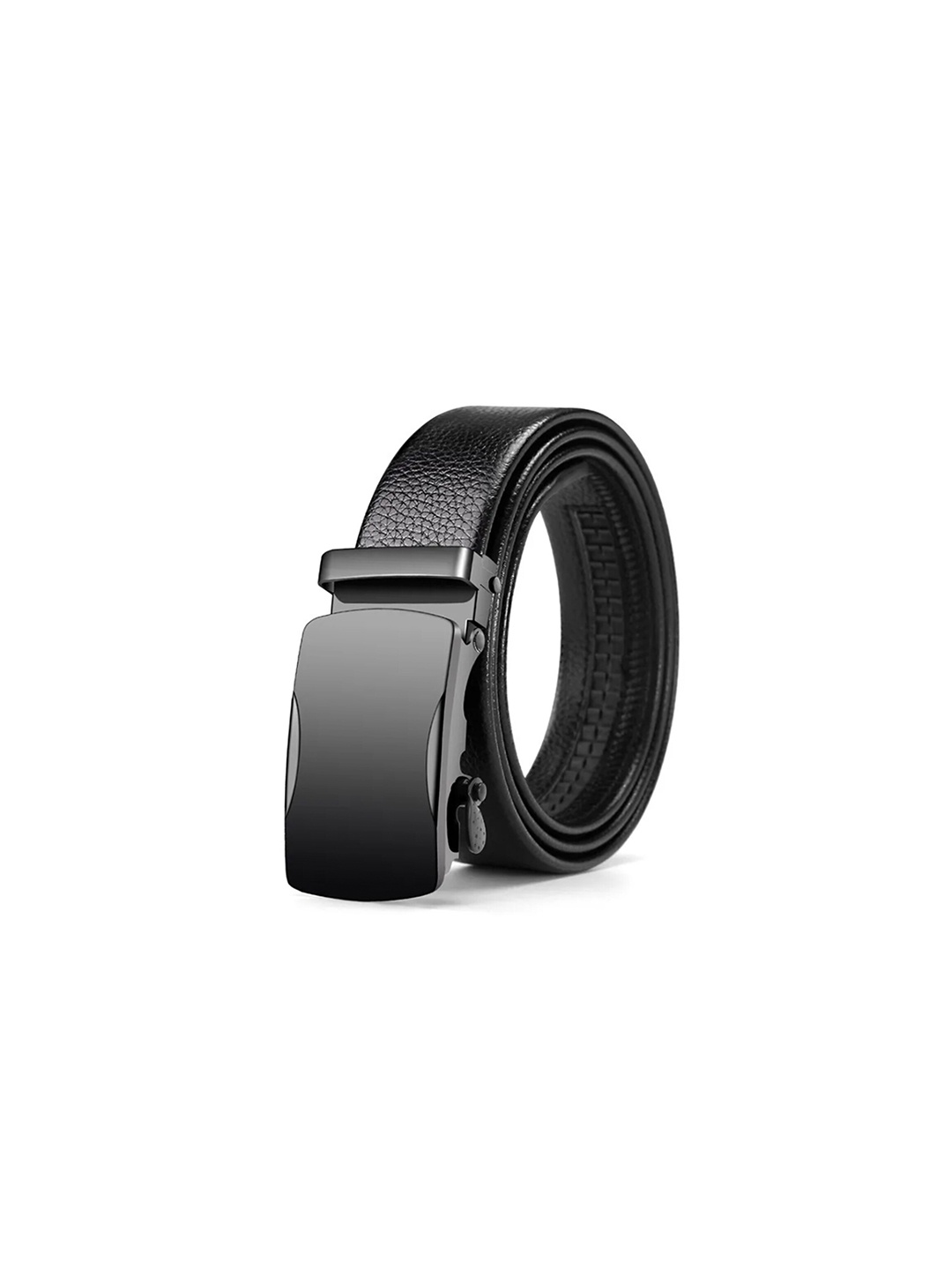 

HENEDA Men Textured PU Formal Belt, Black