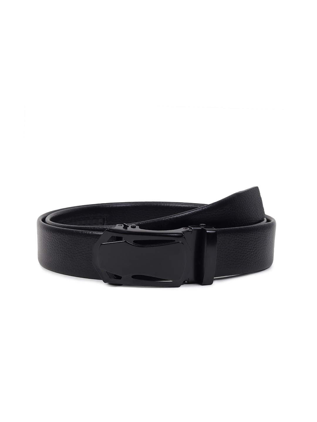 

HENEDA Men Textured PU Formal Belt, Black