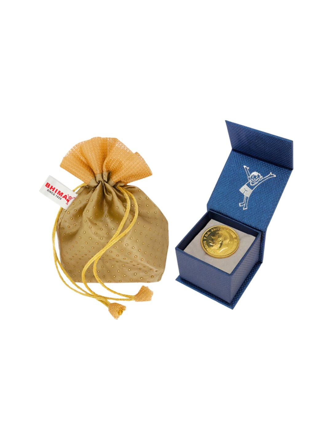 

BHIMA BIS Hallmark 22K 916 Purity George Head Gold Coin 2 gram