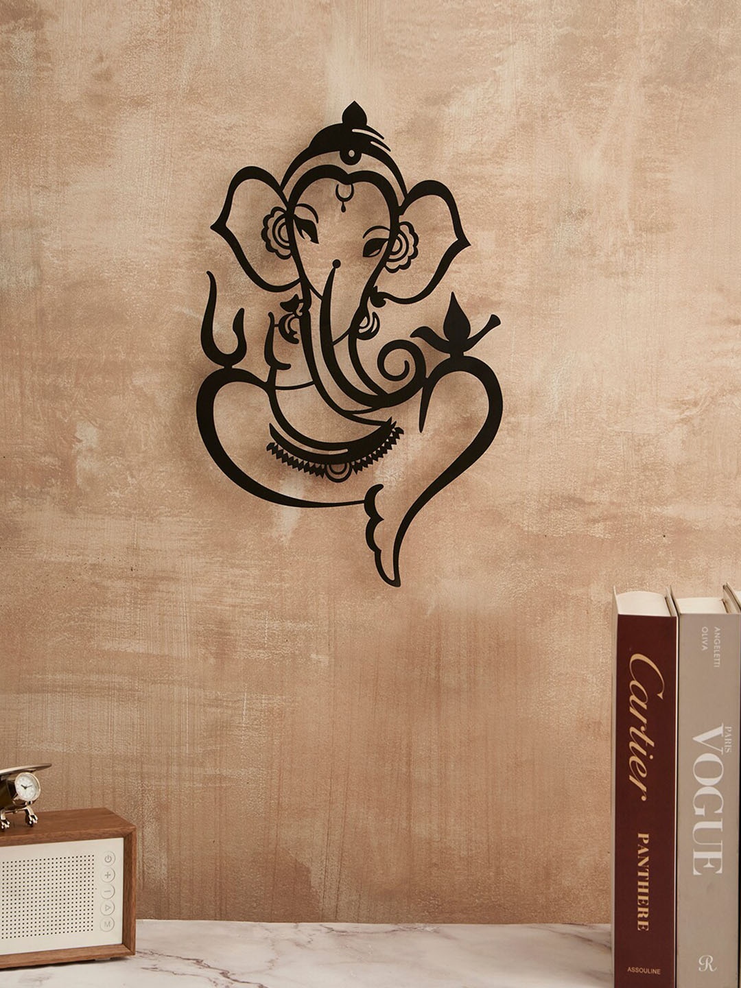 

DecorTwist Lord Ganesha Metal Wall Art for Wall Decor, Black