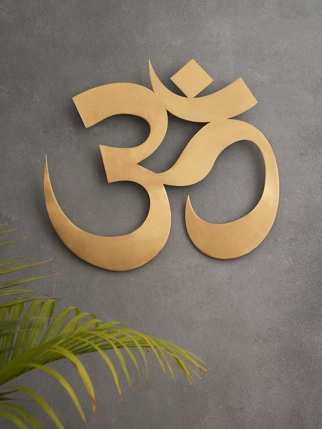 

DecorTwist Gold Toned Om Metal Wall Hanging for Wall Decor