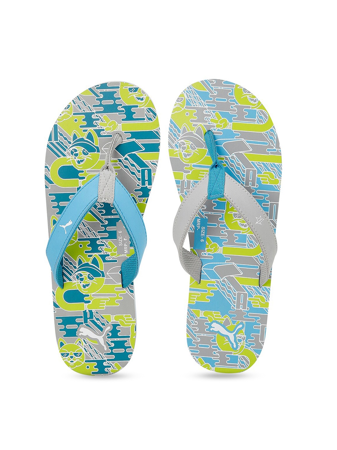 

Puma Kids PUMAx1DER Hepcat Youth Thong Flip-Flops, Blue