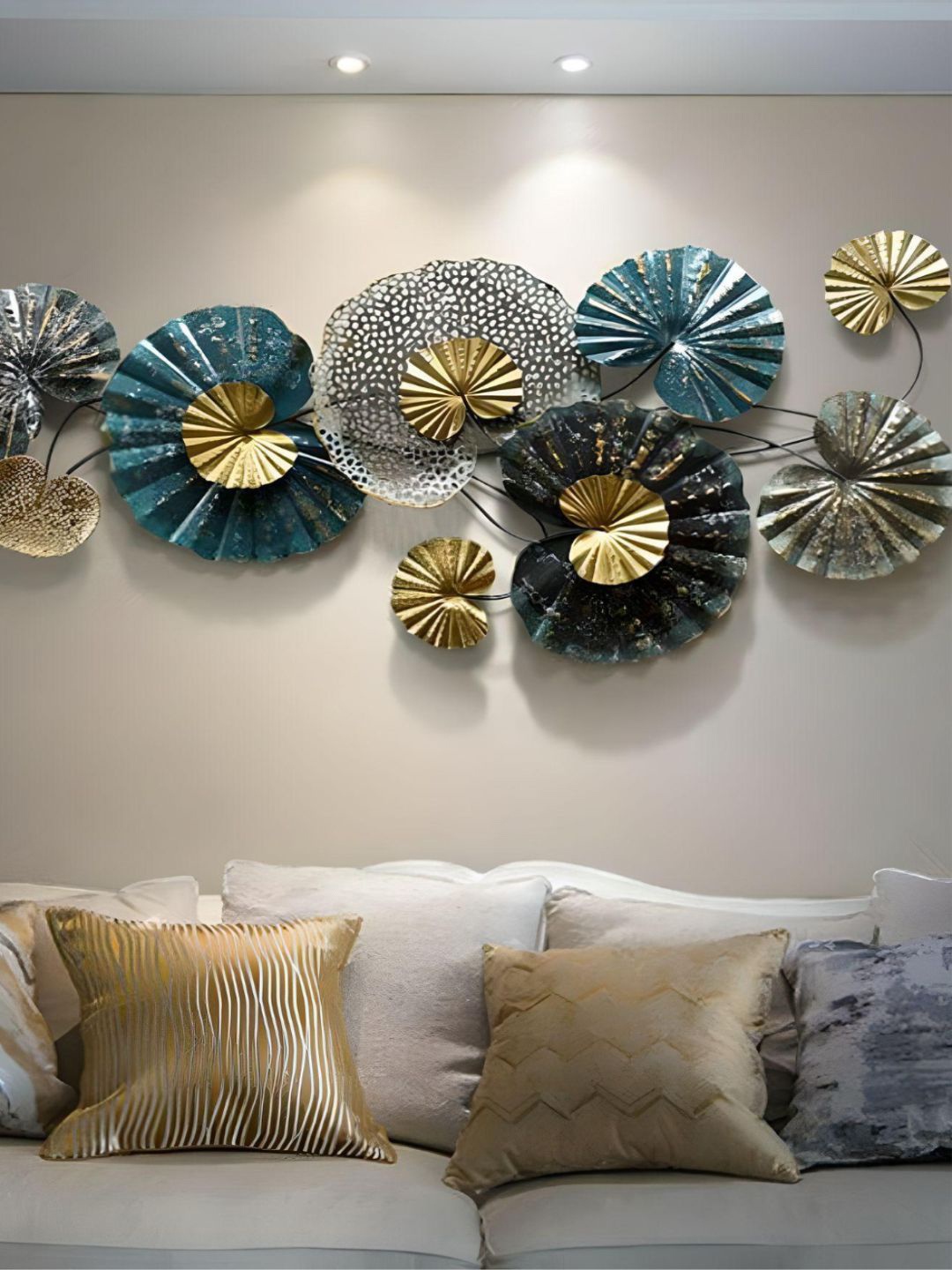 

The Art House Floral Metal Wall Art, Silver