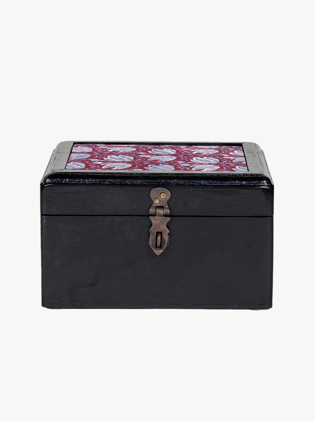 

Contrast Living Black Printed Wooden Jewellery Organizer