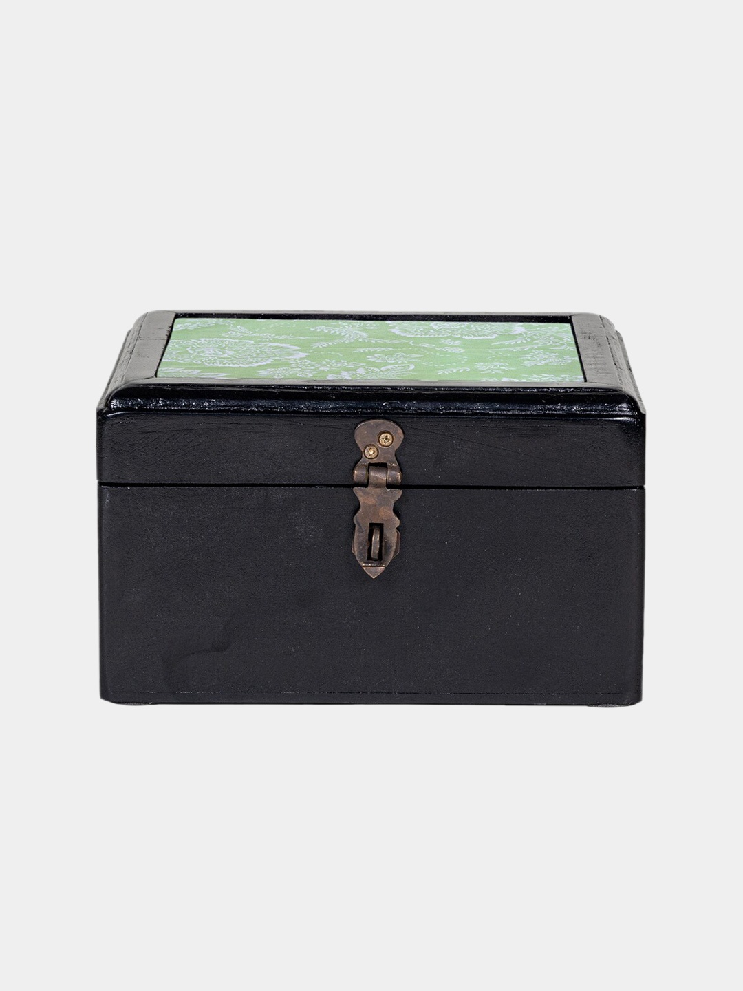 

Contrast Living Black Printed Wooden Jewellery Organizer