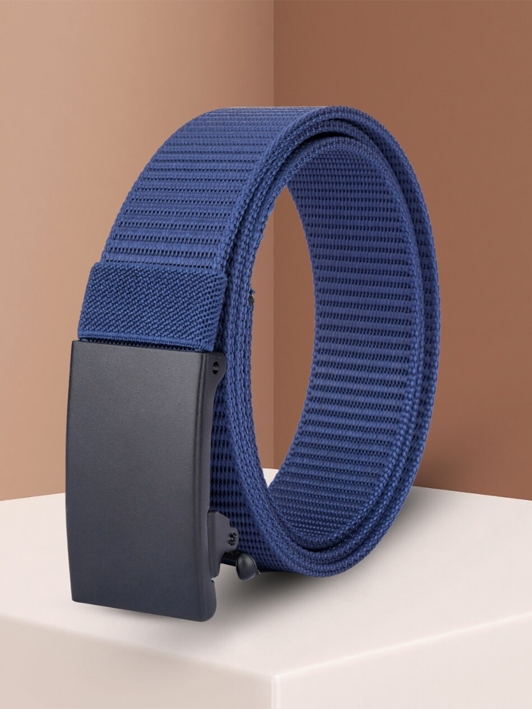 

Kastner Men Textured Wide Belt, Blue