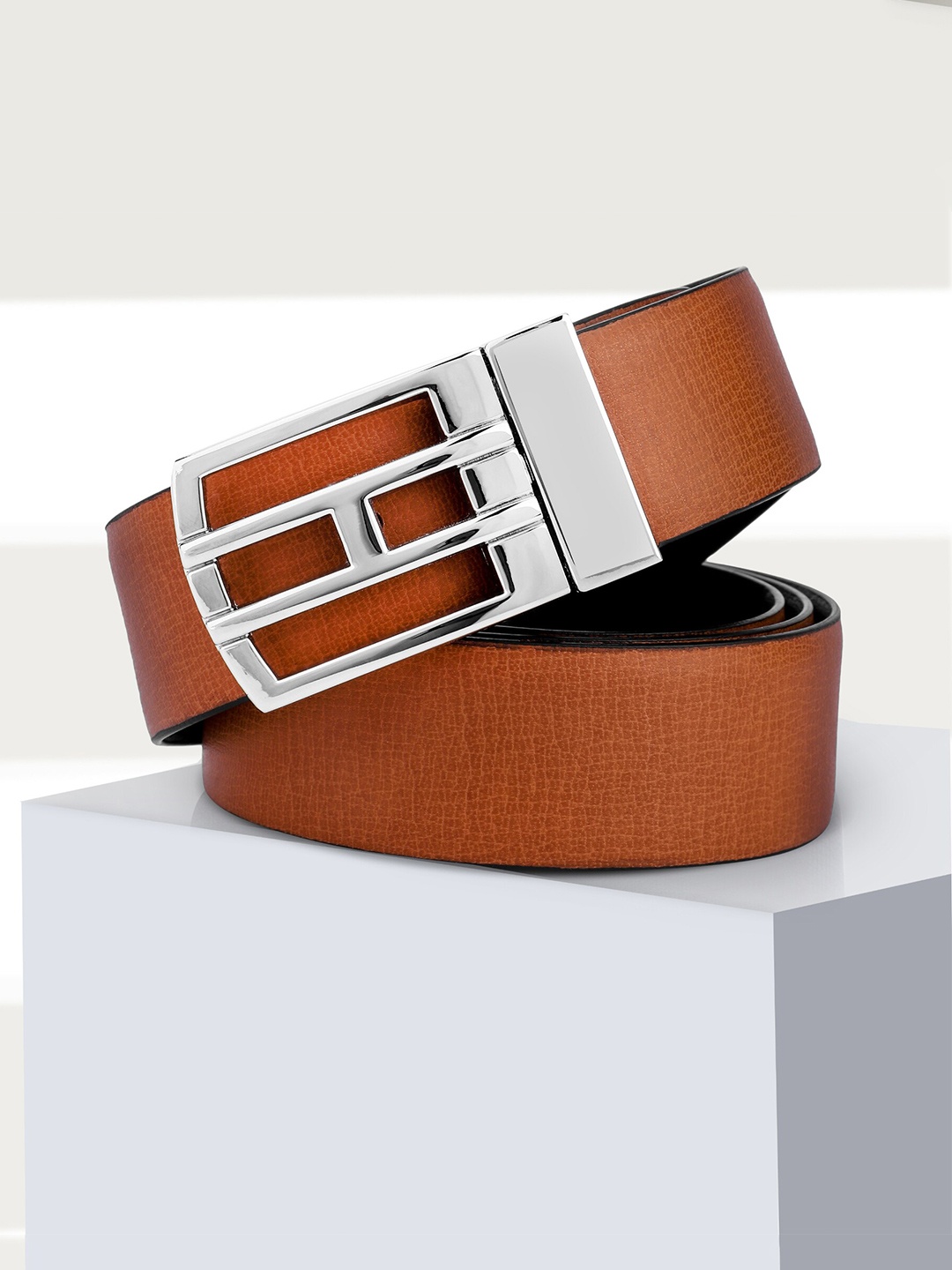 

Kastner Men Textured Casual Belt, Tan