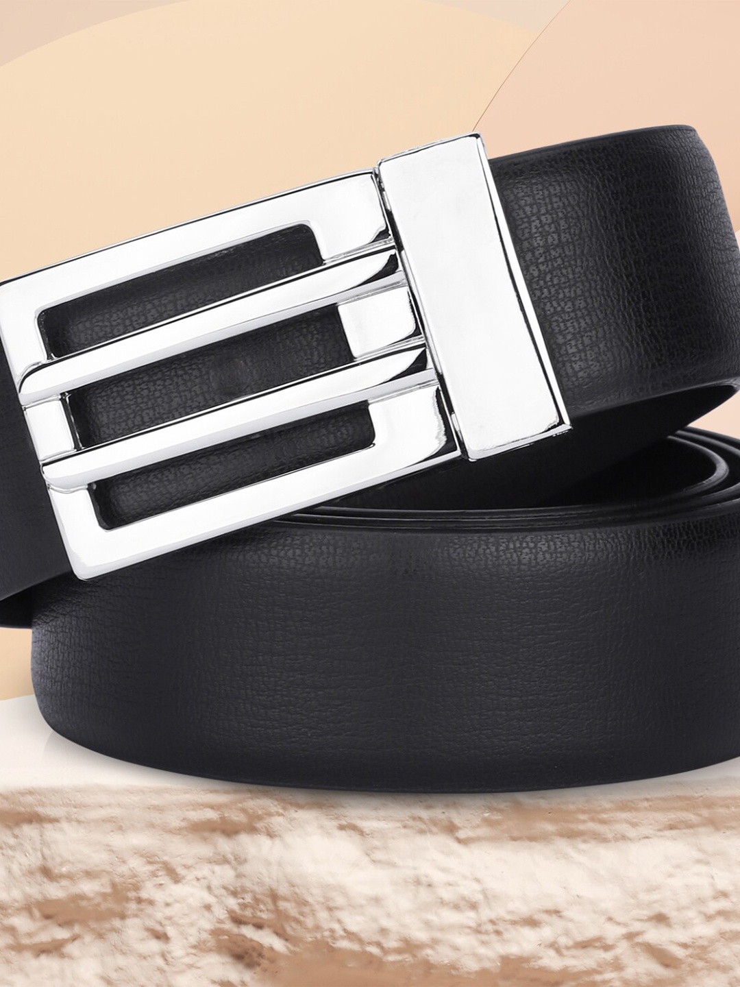 

Kastner Men Textured Wide Belt, Black