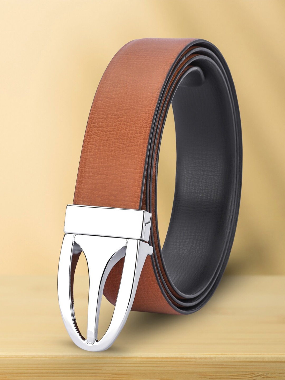 

Kastner Men Textured Casual Belt, Tan