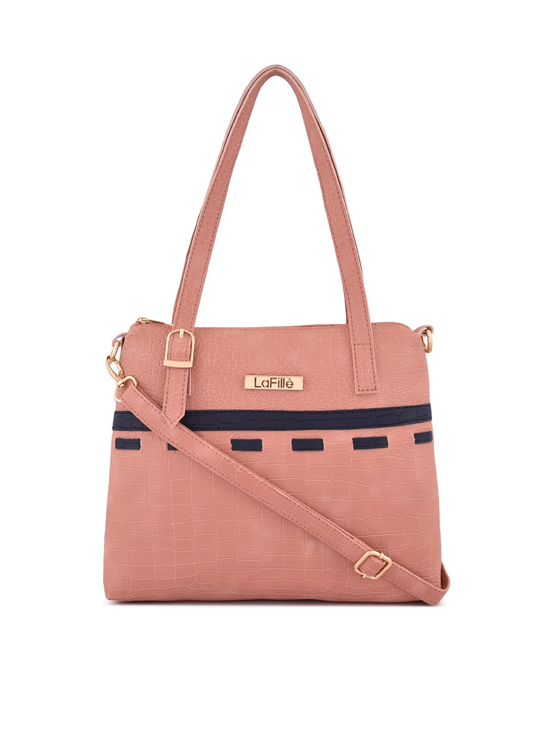

LaFille PU Structured Shoulder Bag, Peach