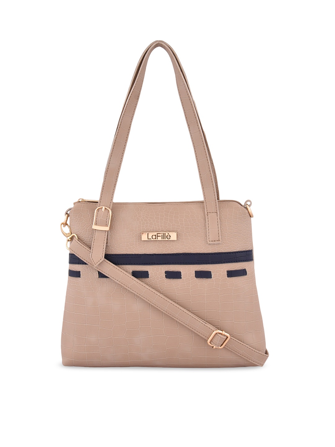 

LaFille Structured Handheld Bag, Beige