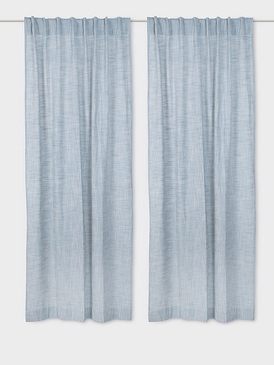 

Fabindia Nalika Blue Room Darkening Long Door Curtain