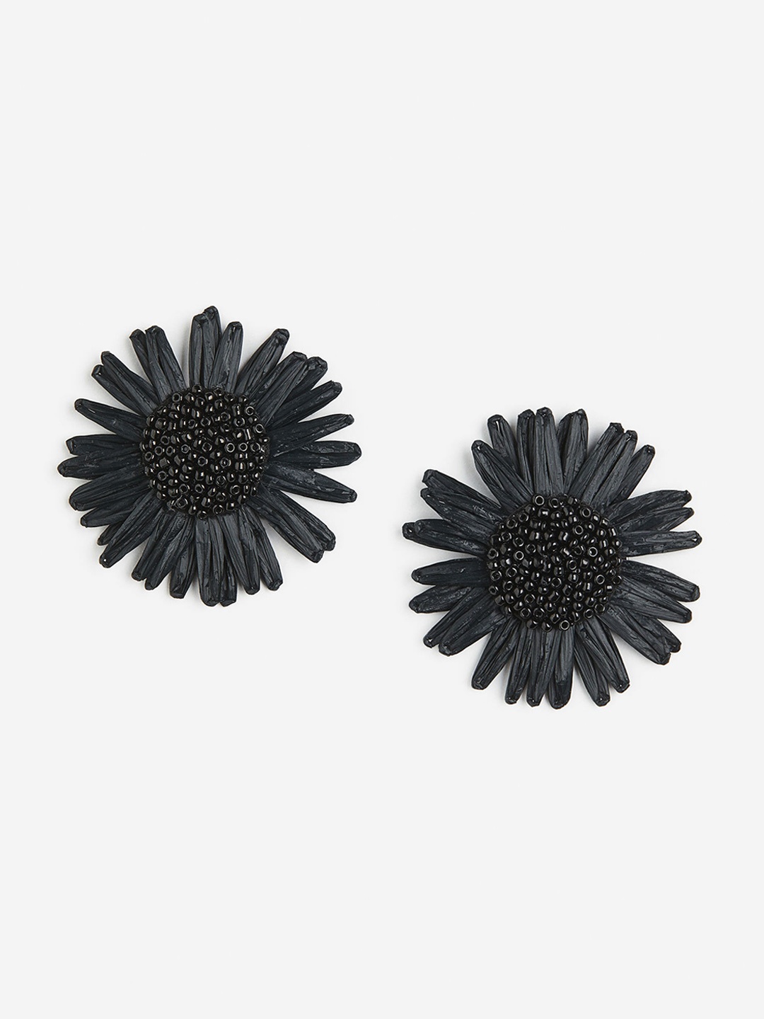 

H&M Sunflower-Shaped Earrings, Black