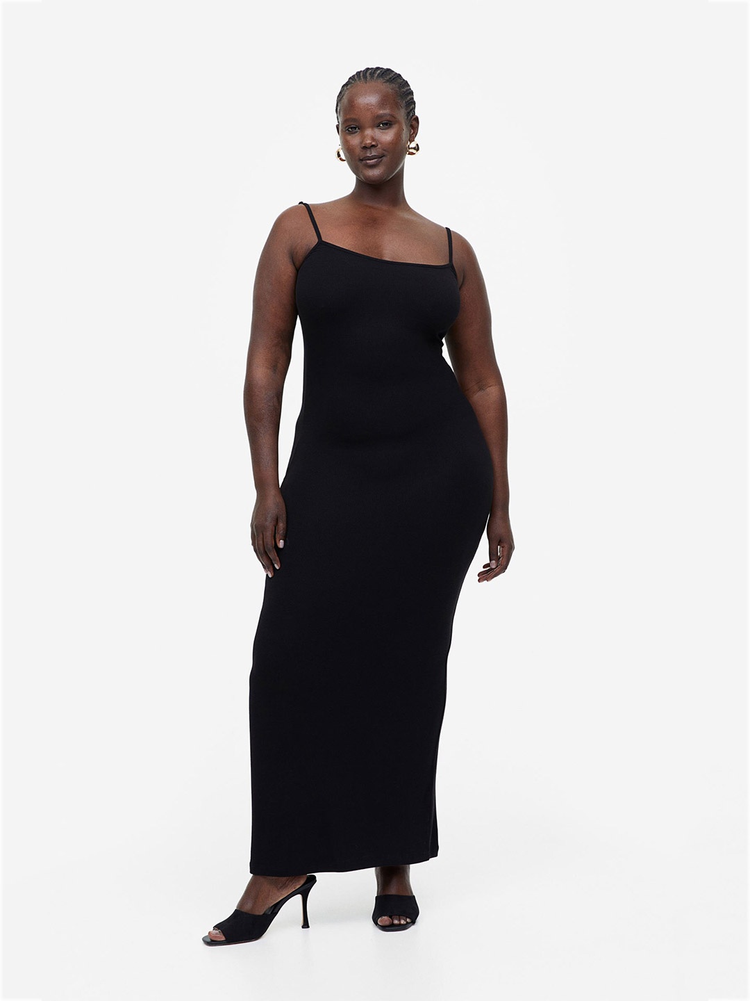 

H&M Long Strappy Dress, Black