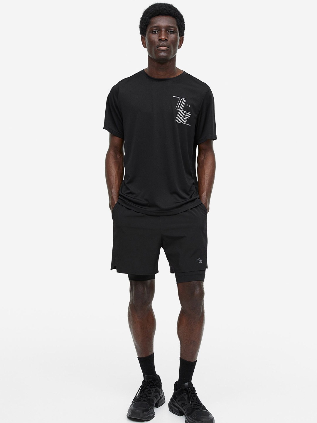 

H&M DryMove Sports Top, Black