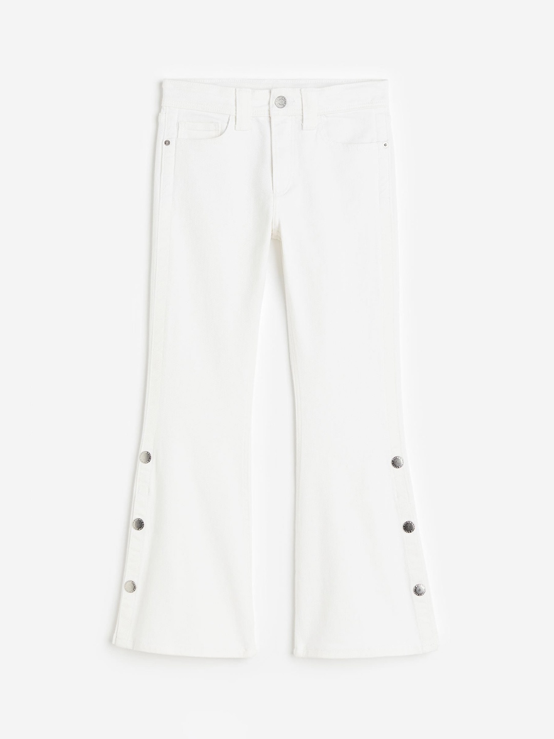 

H&M Flared Leg Jeans, White