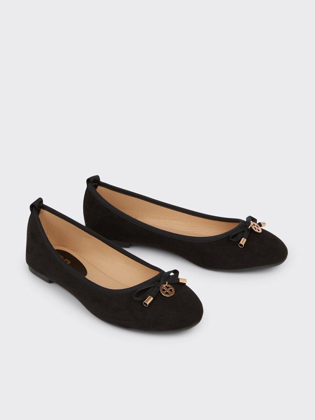 

DOROTHY PERKINS Women Ballerinas with Bow Detail, Black