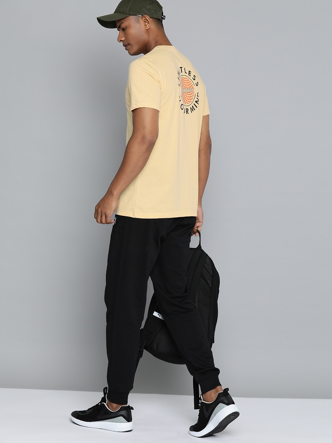 

HRX by Hrithik Roshan Lifestyle Typography Printed Biowash T-shirt, Yellow