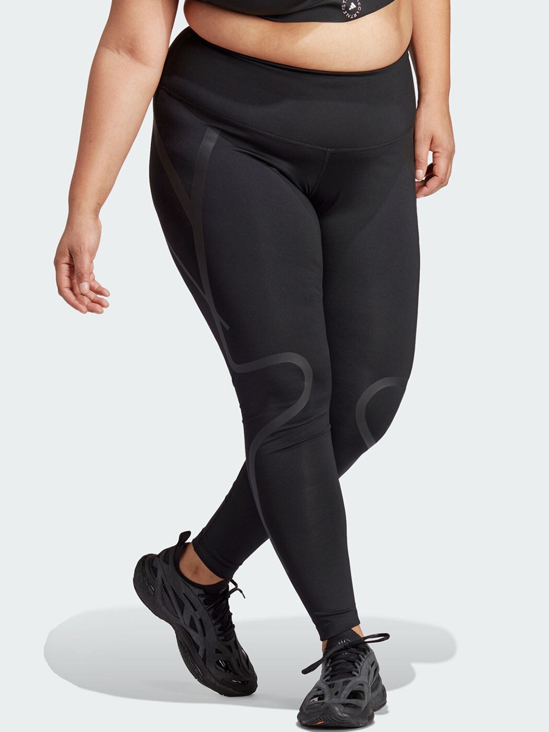 

ADIDAS by Stella McCartney Plus Size TruePace Running Tights, Black